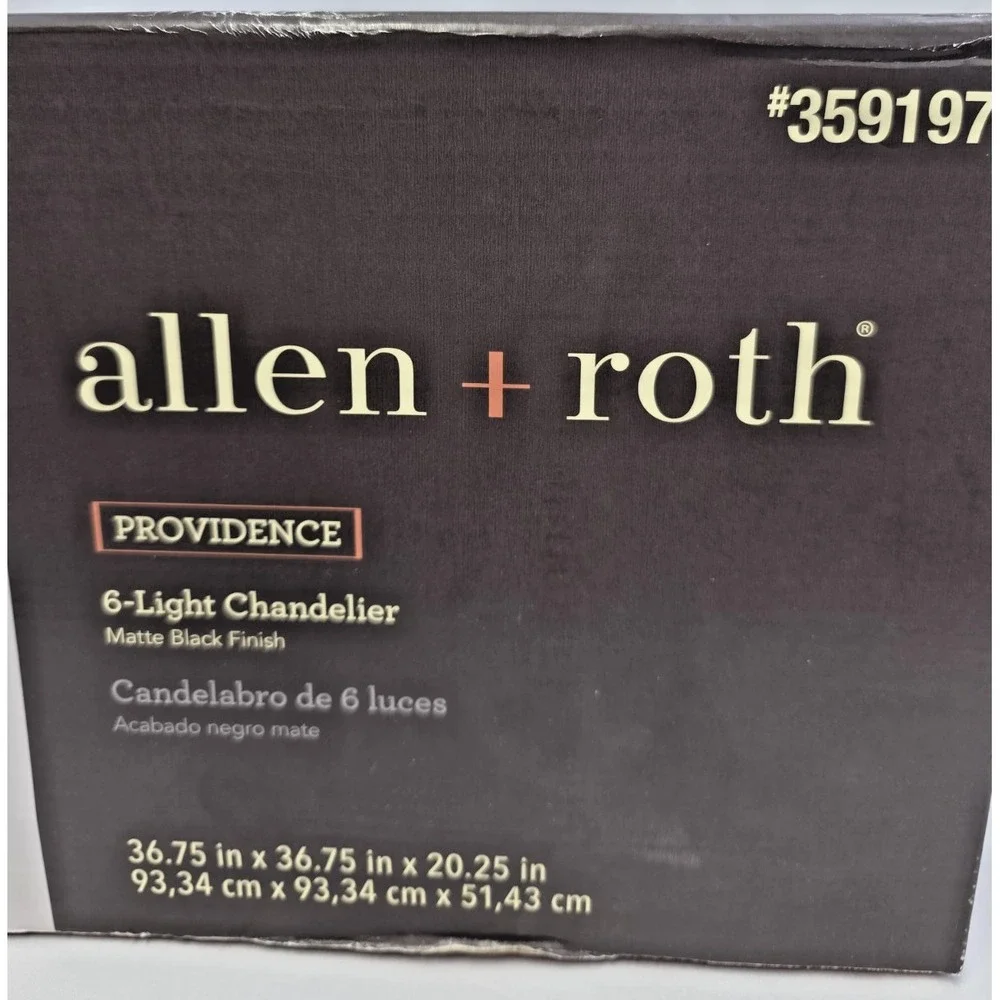 Allen Roth Providence 6-Light Round Chandelier 36.75